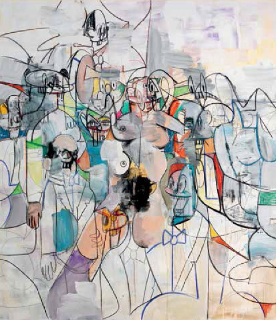 Rush Hour (2010) by George Condo