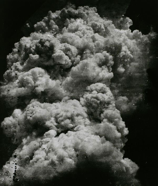 Toshio Fukada The Mushroom Cloud - Less than twenty minutes after the explosion (1) 1945  Tokyo Metropolitan Museum of Photography (Tokyo, Japan)