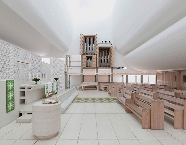 Bagsværd Kirke (1976) - Jørn Utzon from our Wallpaper* City Guide. Photo by Sarah Coghill
