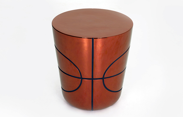 Copper-glazed ceramic side table from Game On by Jaime Hayón. Photo by Petter Hepplewhite 