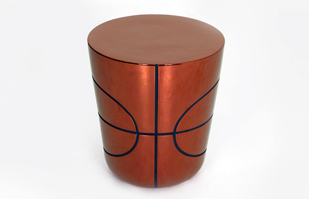 Copper-glazed ceramic side table from Game On by Jaime Hayón. Photo by Petter Hepplewhite