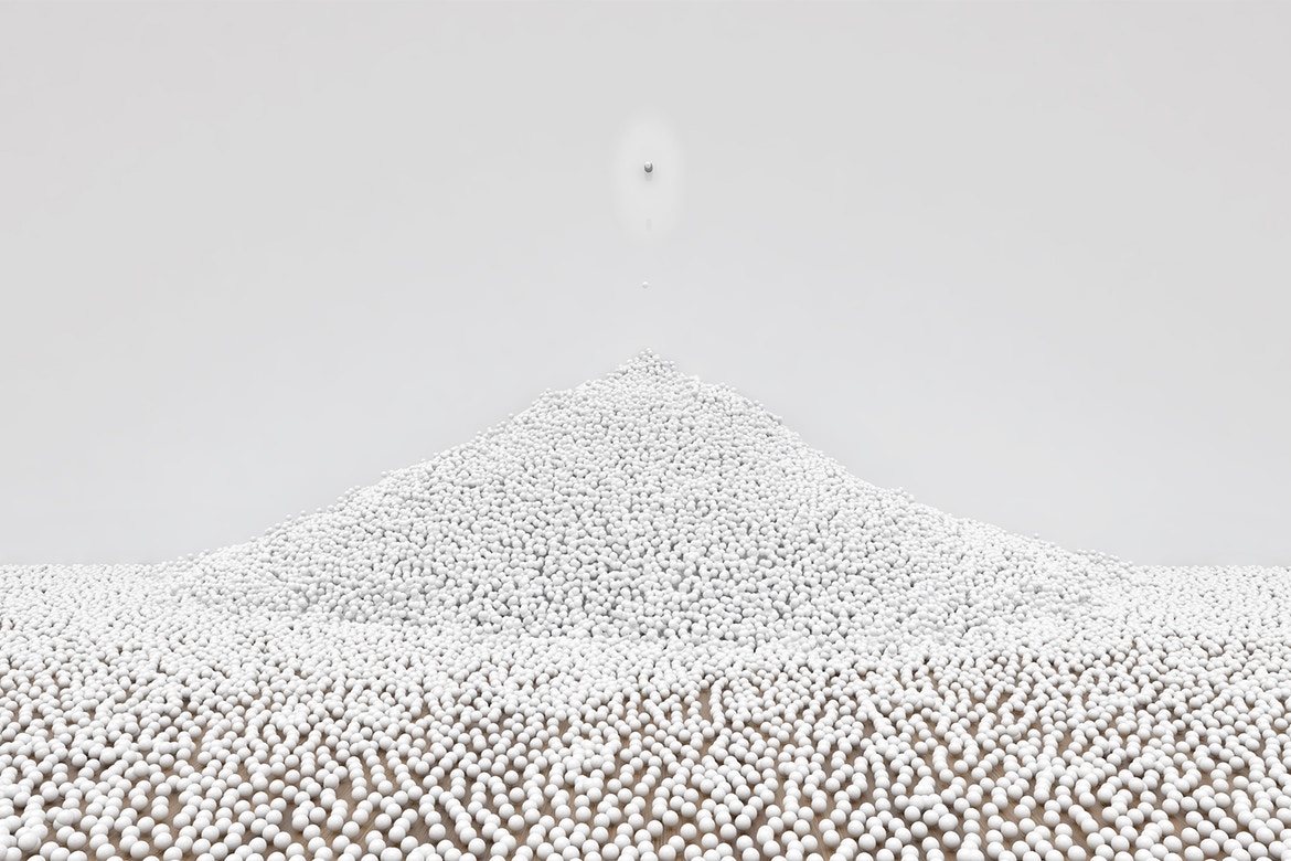 A rendering for Snarkitecture's COS installation. Images courtesy of COS and Snarkitecture