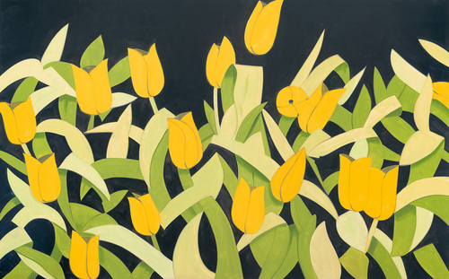Tulips (4) (2013) by Alex Katz