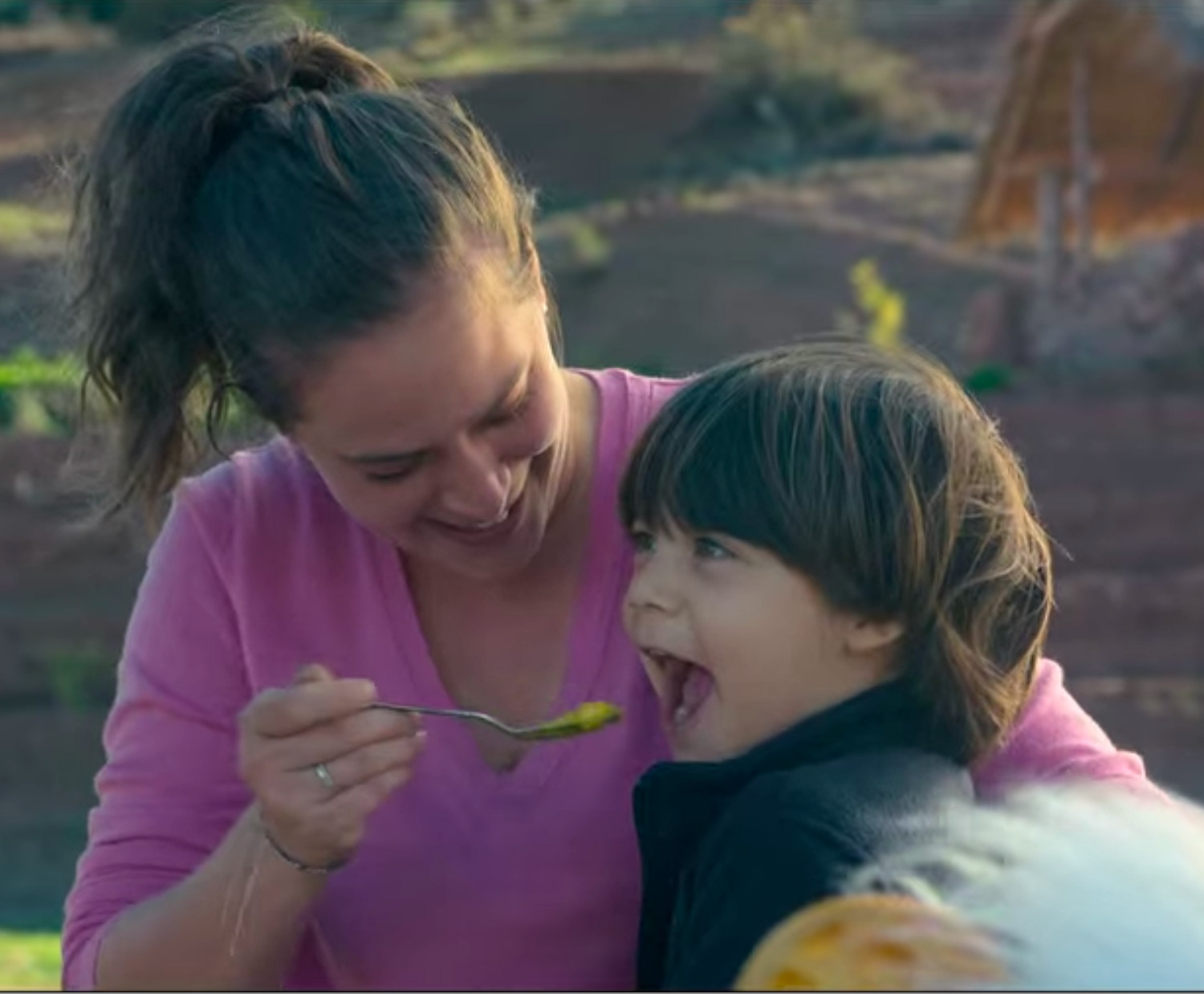 Pía Léon and her four-year-old son, Cristobal on Waffles + Mochi