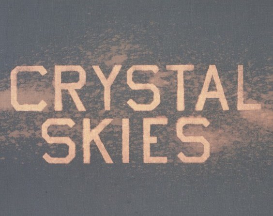 Ed Ruscha - Crystal Skies, 2013, bleach on fabric-covered board, 16 x 20 inches (40.7 x 50.9 cm) © Ed Ruscha