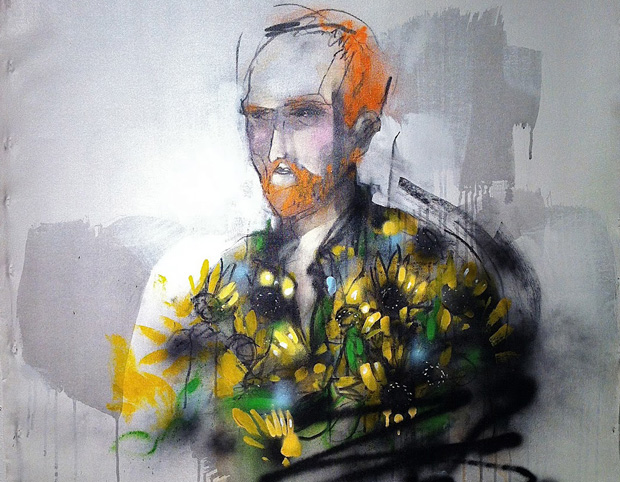 Anthony Lister, Van Gogh Sunflowers