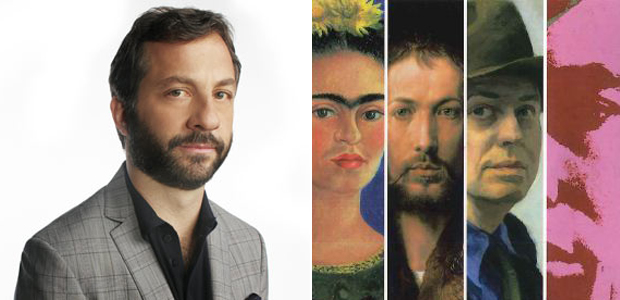 Film director Judd Apatow (left) and Phaidon's 500 Self-Portraits, one of his favourite books