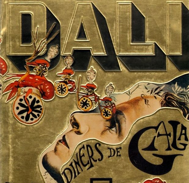 Detail from the cover of Les Dîners de Gala (1973) by Salvador Dali