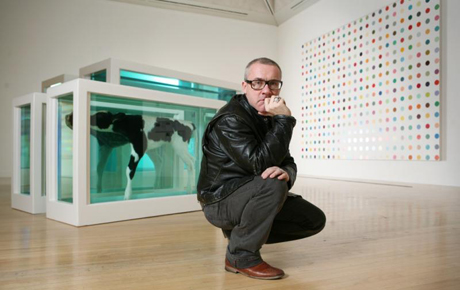 Damien Hirst portrait