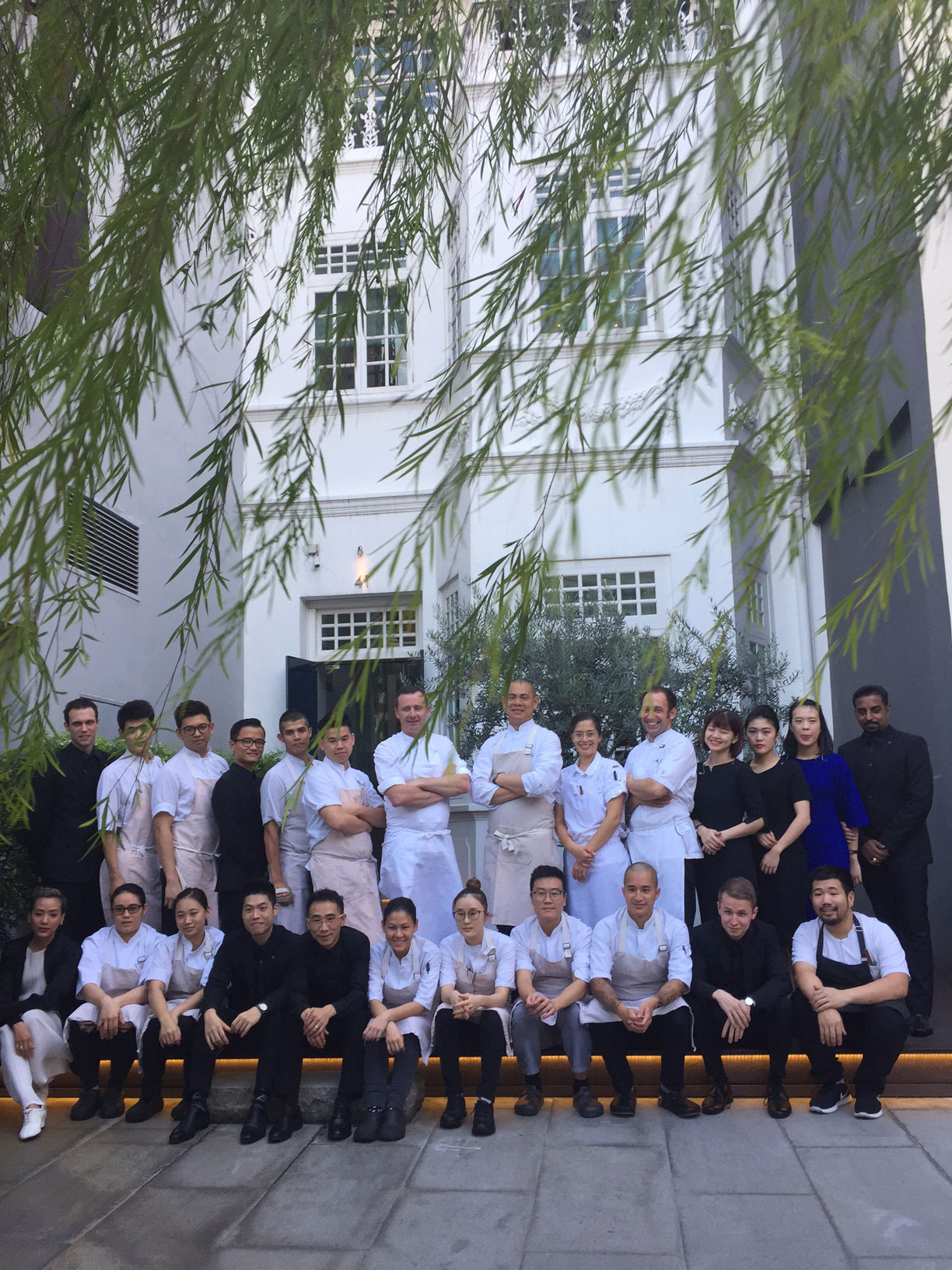 Dan Hunter, André Chiang and the team from Restaurant André