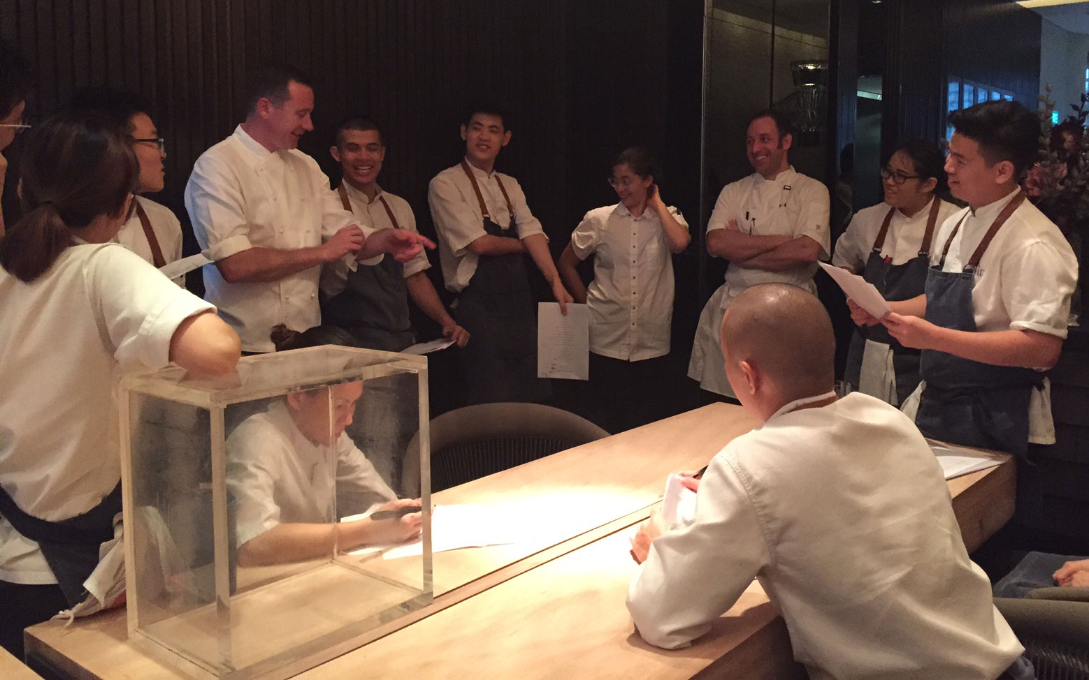 Dan Hunter, André Chiang and the team from Restaurant André