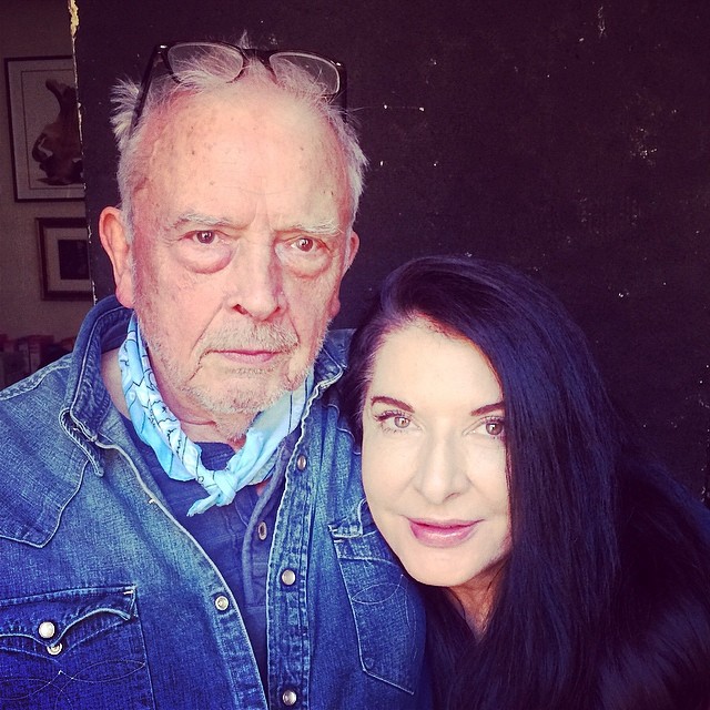 Marina Abramovic and David Bailey, London 2014