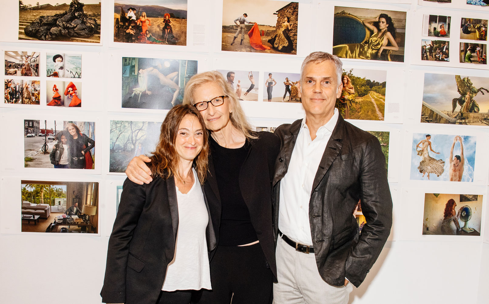 Phaidon VP and Group Publisher Deb Aaronson, Annie Leibovitz and Phaidon CEO Keith Fox at Studio 525 in Chelsea