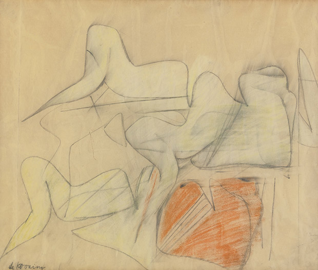 Study for Pink Angels (c. 1945) by Willem de Kooning