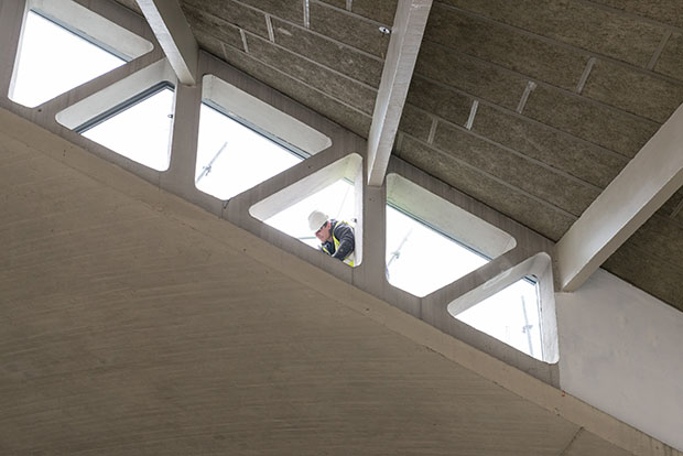 Work gets underway inside the new Design Museum. Photography by French + Tye