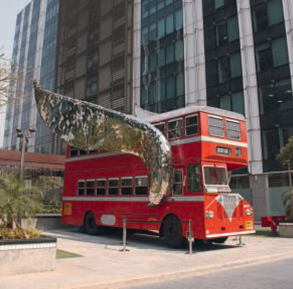 The Flying Bus, 2011, by Sudarshan Shetty, Mumbai, India 