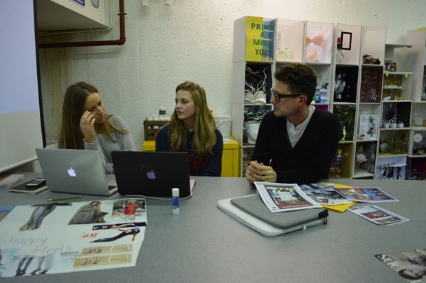 Phaidon and Foyles visited students at the London College of Fashion last week and snatched this photo of them working on the brief