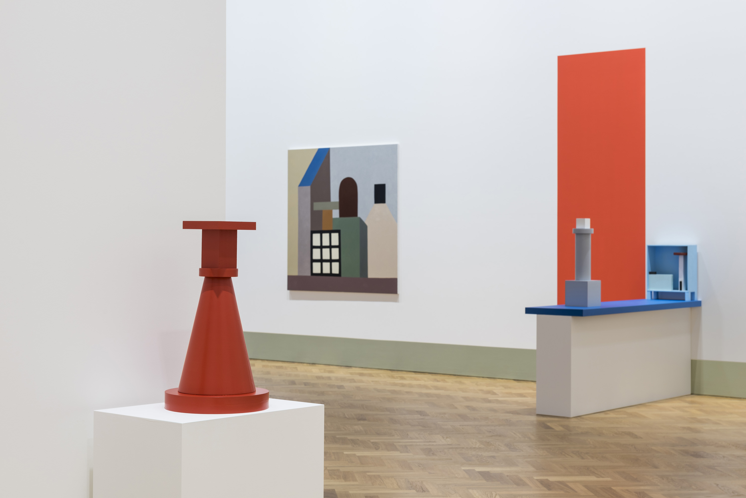 An installation view of Nathalie Du Pasquier's new exhibition at Pace in London. Copyright Nathalie Du Pasquier, Courtesy Pace Gallery