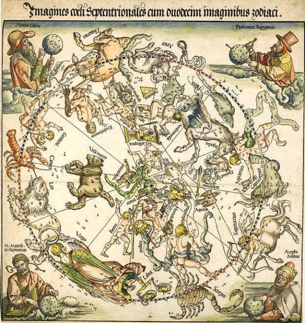 Map of the Northern Sky (1515) by Albrecht Dürer. From Map: Exploring the World