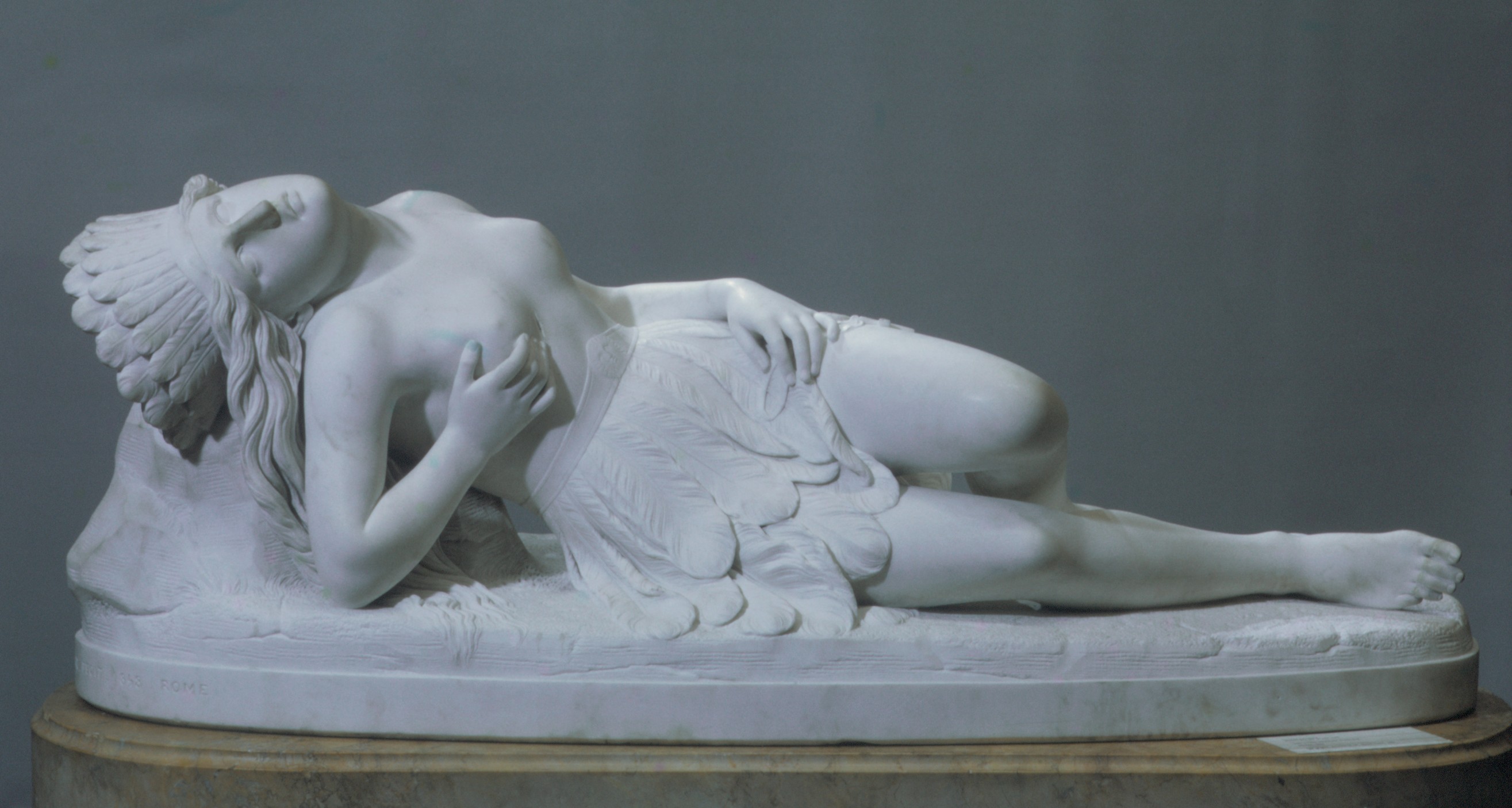 Mexican Girl Dying 1846; carved 1848, by Thomas Crawford, from the Met Museum's collection. Image: public domain, courtesy of the Met Museum