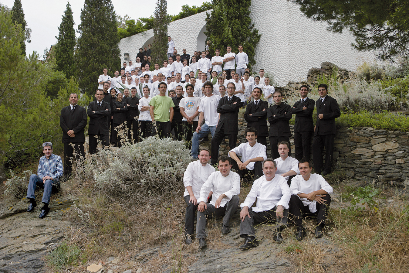 elBulli staff photo, elBulli, Roses, 2007, from elBulli 2005-2011