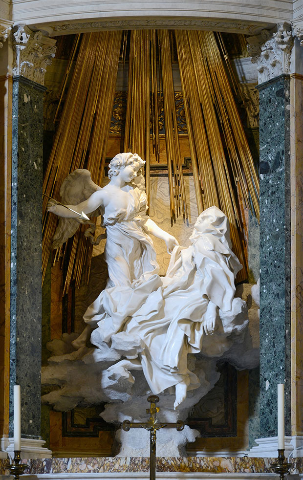 The Ecstasy of Saint Theresa (1647–52) by Gian Lorenzo Bernini