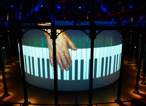 Christian Marclay's Pianorama at Ron Arad's Curtain Call, Roundhouse, London