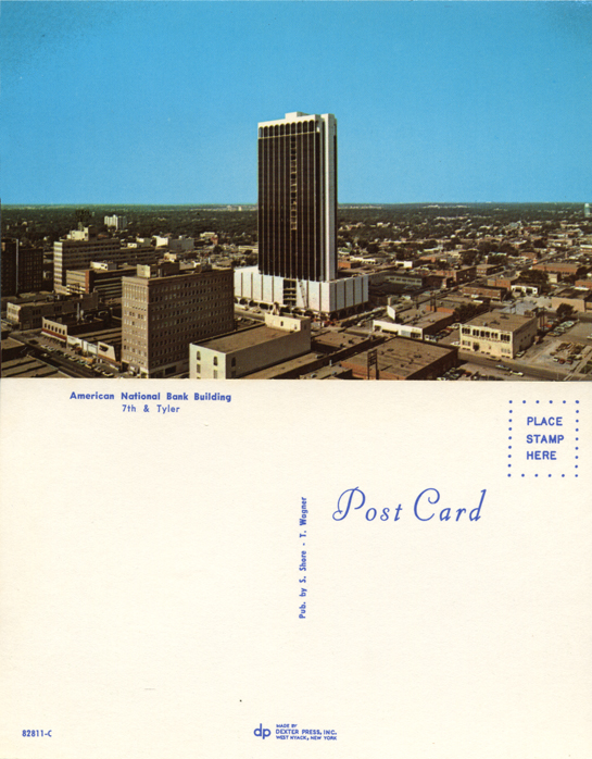 Stephen Shore, American National Bank Building, 1971. From the series Greetings from Amarillo-Tall in Texas. 