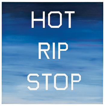 Hot Rip Stop (1987) by Ed Ruscha