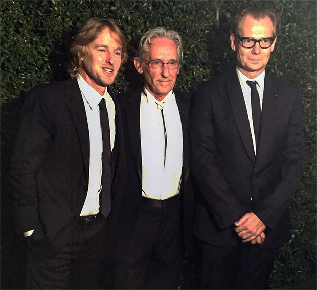 Owen Wilson, Ed Ruscha and MOCA Director Philippe Vergne. Image courtesy of Third Eye agency's Instagram