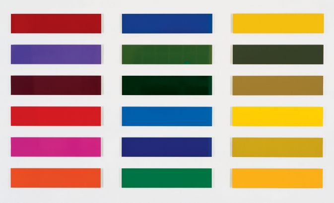 Eighteen Colour Charts (1966) by Gerhard Richter