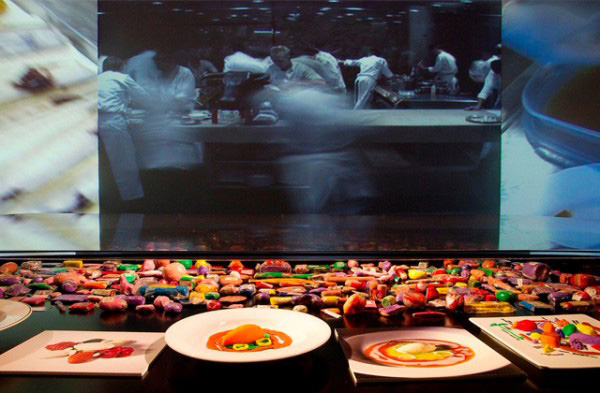 Display image from the Palau Robert El Bulli exhibition