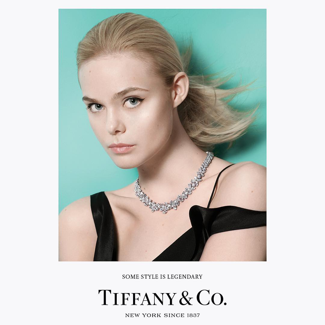 Elle Fanning in Grace Coddington's new Tiffany campaign