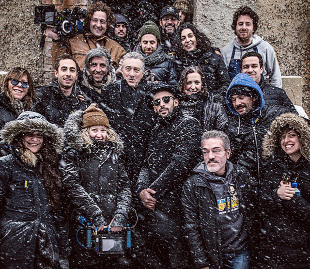 JR, Robert De Niro and the cast and crew of Ellis