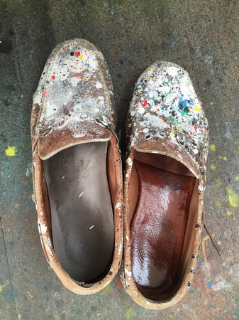 Ellsworth Kelly's shoes. Image courtesy of Artspace