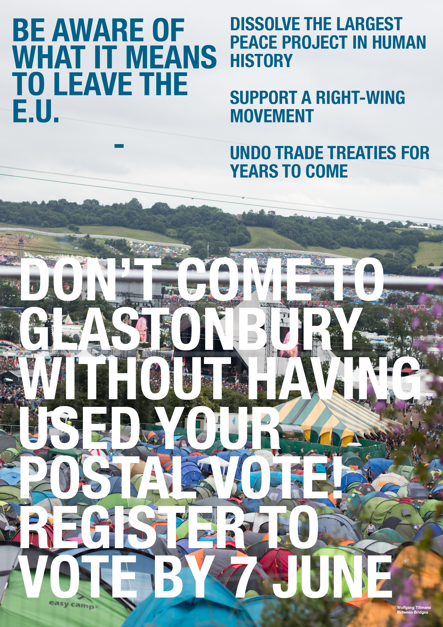 One of Wolfgang Tillmans' EU campaign posters