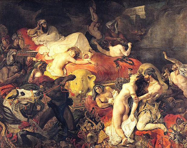The Death of Sardanapalus (1827) by Eugène Delacroix
