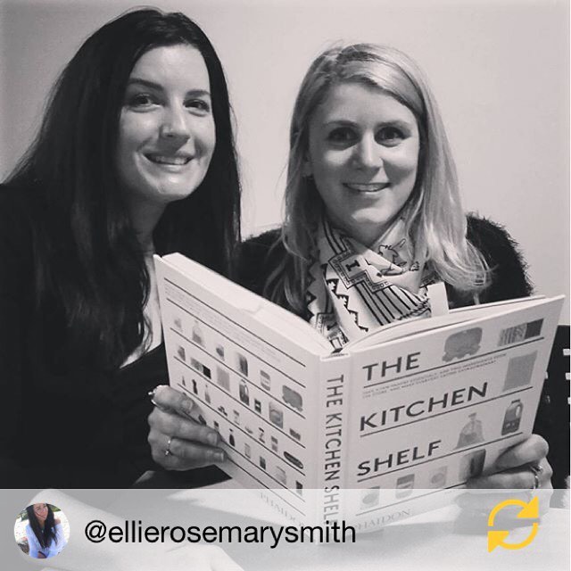 Rosie and Eve with their new book at the Phaidon offices. Image courtesy of Eve O'Sullivan's Instagram (eve_osullivan)