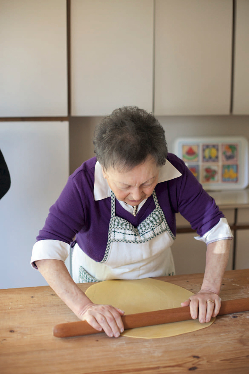 Lidia Cristoni, the extended family member who has made pasta for Massimo for 28 years