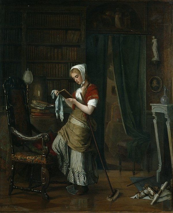 Farmhouse Interior (1875) by Johanne Mathilde Dietrichson