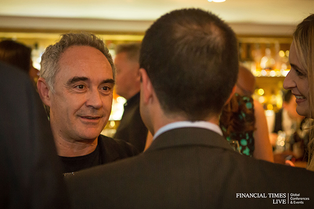 Ferran meets guests on Wednesday night