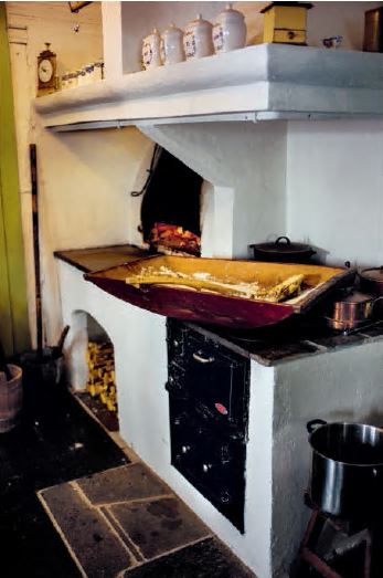 A baking trough and flatbread oven, Sweden, Christmas 2015.