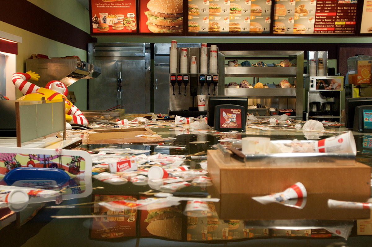 Flooded McDonald's film, production still, courtesy of Superflex