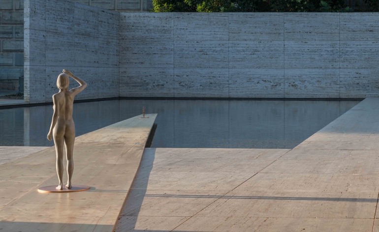 Architectones at the Barcelona Pavilion (2014) by Xavier Veilhan. Photo by Florian Kleinefenn