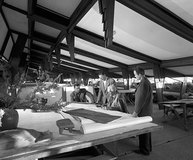 Frank Lloyd Wright, Taliesin West. Scottsdale, Arizona, 1950. Photo: Ezra Stoller, Esto. All images courtesy of the US Pavilion