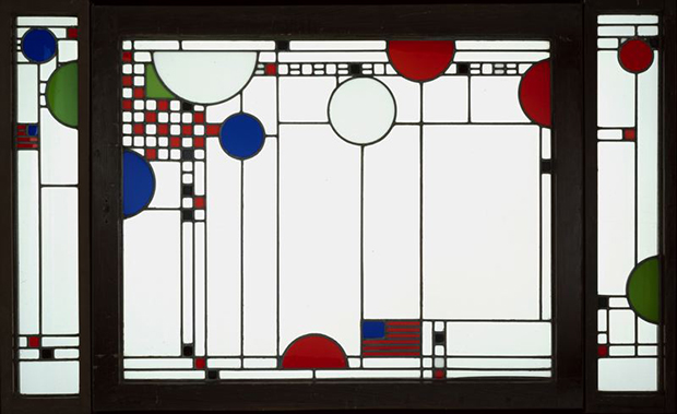 The Avery Coonley Playhouse: Triptych Window (1912) by Frank Lloyd Wright
