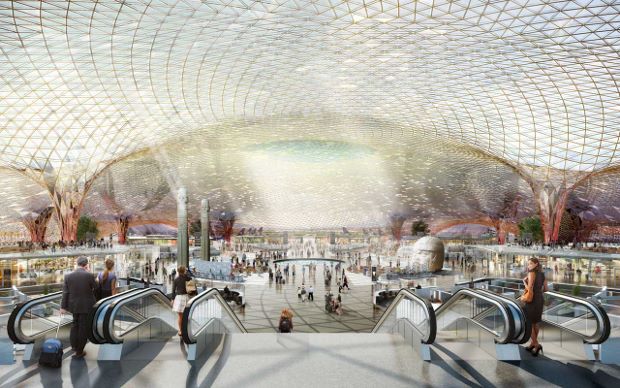 Mexico International Airport by Foster + Partners and  Fernando Romero Enterprise