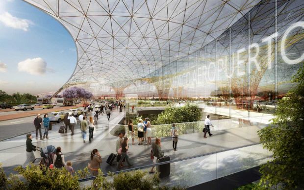 Mexico International Airport by Foster + Partners and  Fernando Romero Enterprise