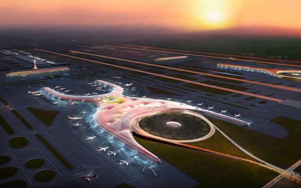 Mexico International Airport by Foster + Partners and  Fernando Romero Enterprise