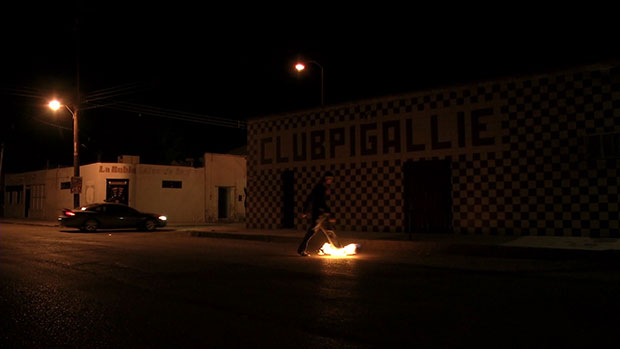 Francis Alÿs in collaboration with Julien Devaux, Rafael Ortega, Alejandro Morales, and Félix Blume Paradox of Praxis 5: Sometimes we dream as we live & sometimes we live as we dream Ciudad Juárez, México, 2013 (detail of video still) Video, 7:49 minutes, color, sound Courtesy David Zwirner, New York/London